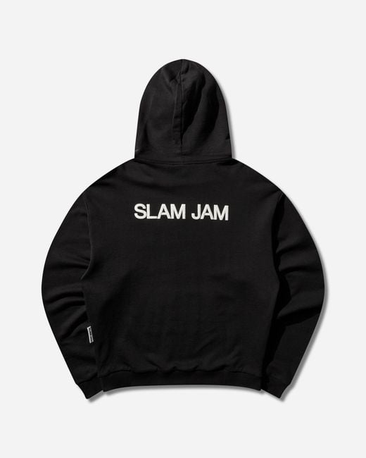 SLAM JAM Black Basics Graphic Hoodie for men