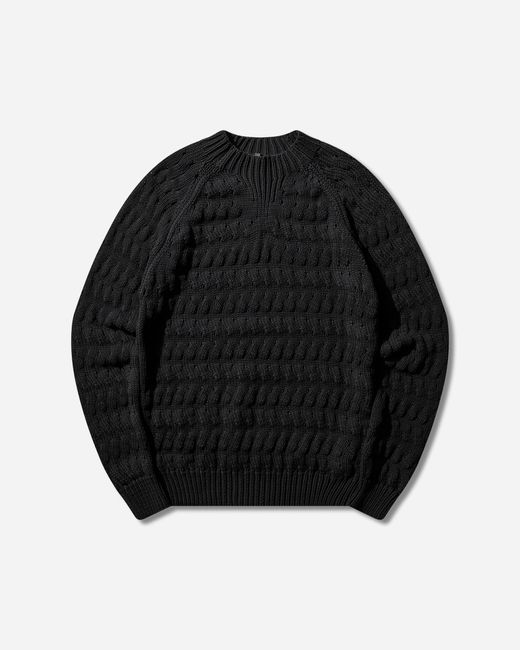 _J.L - A.L_ Black S Mies Knit Sweater Shungite for men