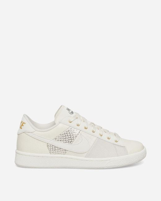 Nike White Tennis Classic Premium Sneakers Pale Ivory for men