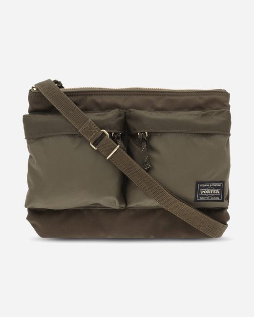 Porter-Yoshida and Co Green Force Shoulder Bag Drab for men
