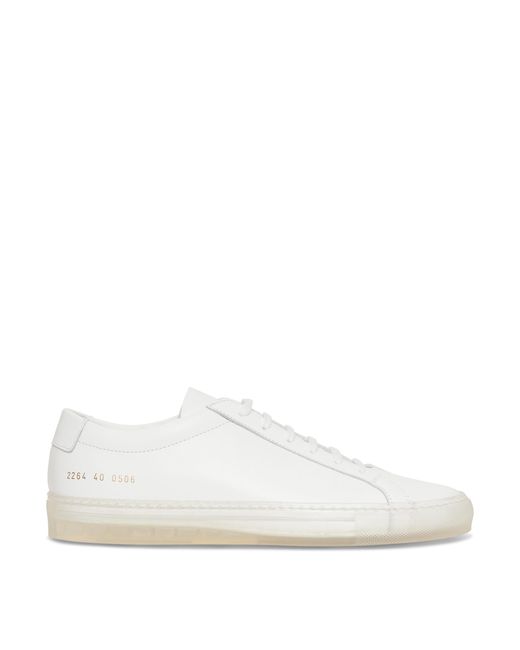 Common Projects Original Achilles Low Transparent Sole Sneakers in White  for Men | Lyst