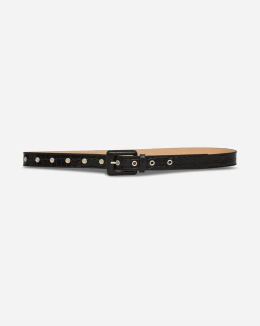 mfpen White Drivers Belt Croc for men