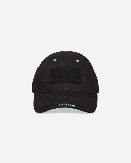 DIARY 1999 Black Eyelet Cap for men