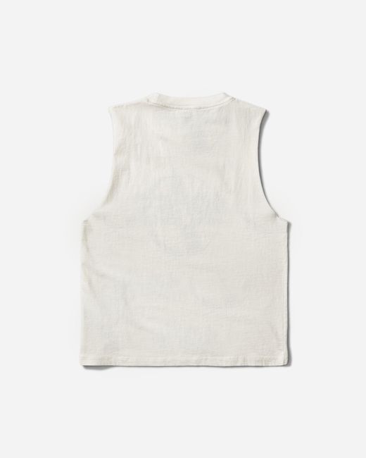 Aries White Punk Muscle Vest for men