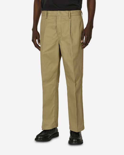 Wacko Maria Natural Dickies Pleated Trousers for men