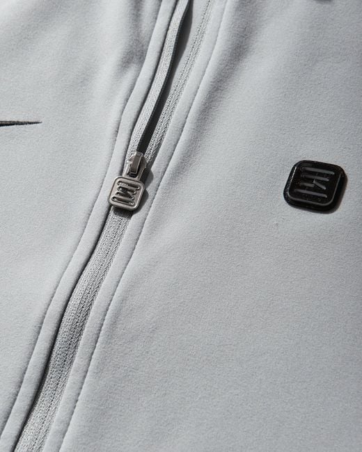 Nike Gray Women S Shox Full-zip Longsleeve Top Wolf Grey / Pearl Pink