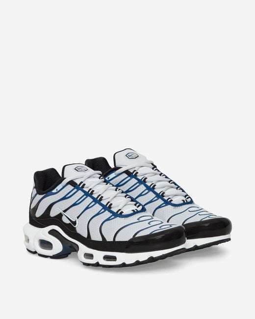 Nike White Air Max Plus Sneakers Pure Platinum / Black for men
