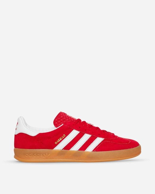 adidas Originals Gazelle Indoor Sneakers Red for Men | Lyst