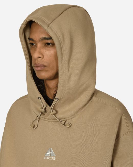 Nike Natural Acg Therma-Fit Hooded Sweatshirt Khaki for men