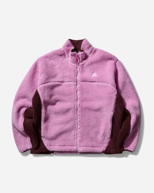 Nike Men S Acg Canwell Glacier Therma-fit Adv Windproof Jacket Beyond Pink / Burgundy Crush for men