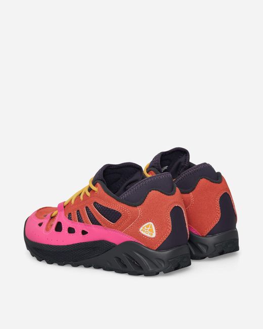 Nike Pink Acg Air Exploraid Sneakers Light Wild Mango Dark Raisin Laser Fuchsia for men