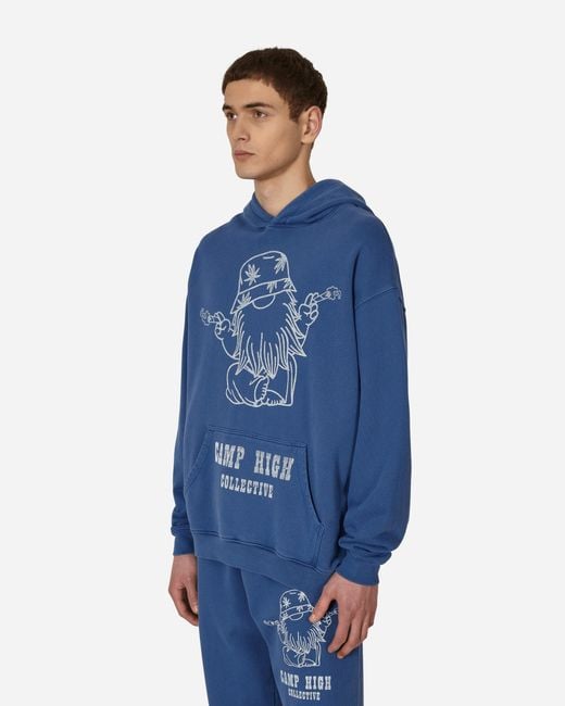 CAMP HIGH Blue G-Nome Hooded Sweatshirt for men