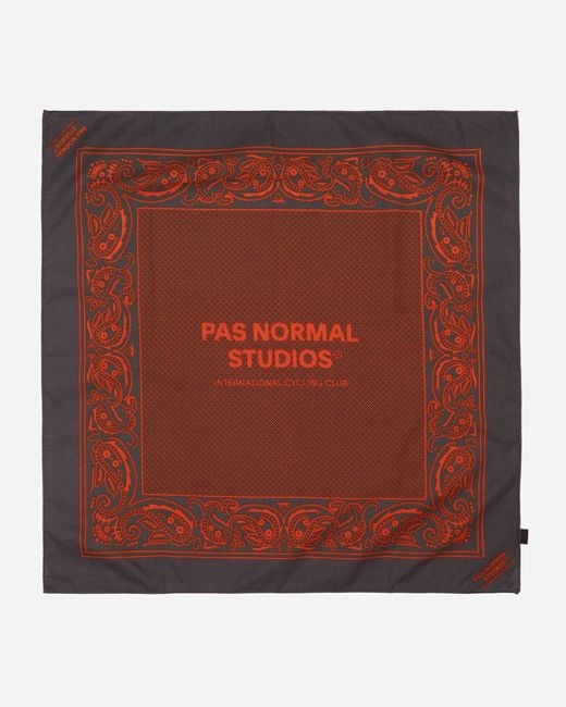 Pas Normal Studios Red Off-Race Bandana Fossil for men