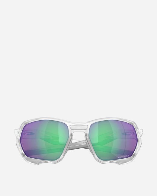 Oakley Green Plazma Sunglasses Clear Matte / Prizm Road for men