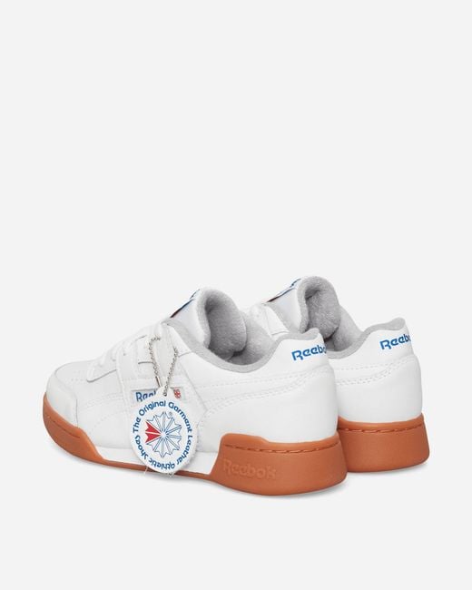 Reebok White Workout Plus Og Sneakers / Vector Blue / Vector Red for men