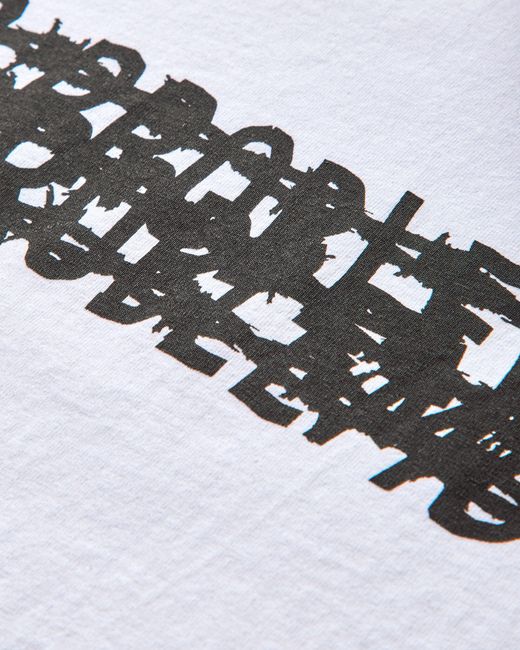 No Problemo White Barbed T-shirt for men