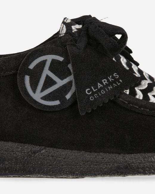Clarks Black Slam Jam Wallabee Shoes for men