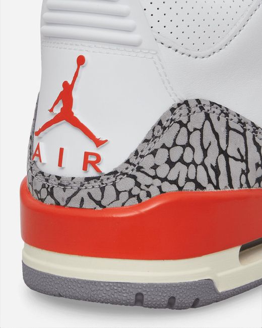 Nike White Wmns Air Jordan 3 Retro Sneakers Georgia Peach for men