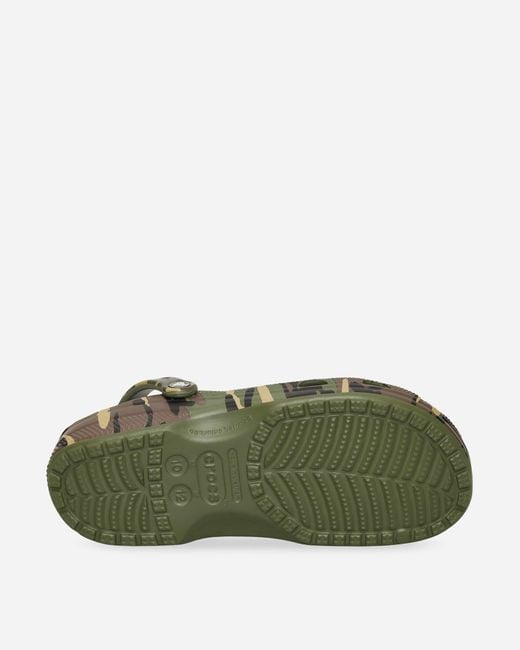 CROCSTM Classic Camouflage Clogs Army Green for men