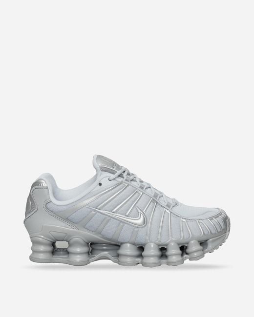 Nike Gray Women S Shox Tl Sneakers Pure Platinum / Metallic Silver