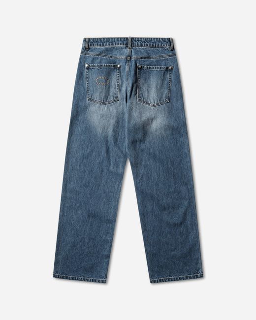 AFB Blue Street Straight Pants Indigo for men