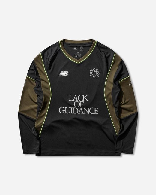 New Balance Black Men S Lack Of Guidance Longsleeve Jersey / Woodland for men