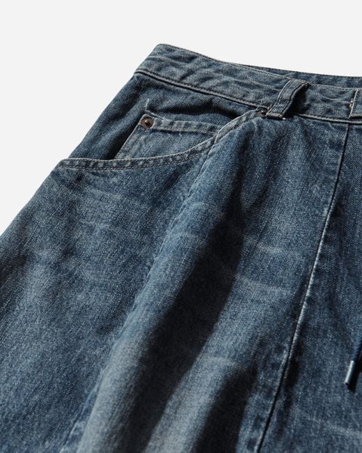 Needles Blue Men S Hd baggy Jeans Indigo for men