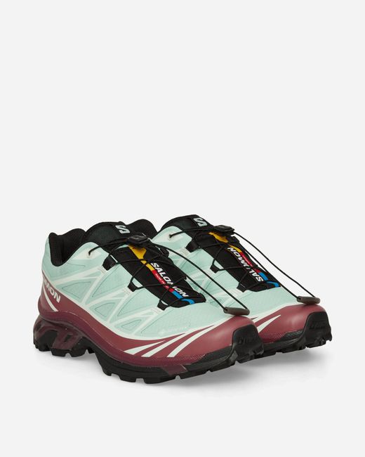 Salomon Green Xt-6 Gore-tex Sneakers Lichen / Nocturne / Clearly Aqua for men