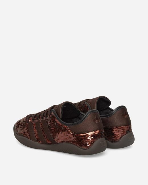 Adidas Wales Bonner Karintha Lo Sequin Sneakers Dark Brown / Core Black for men