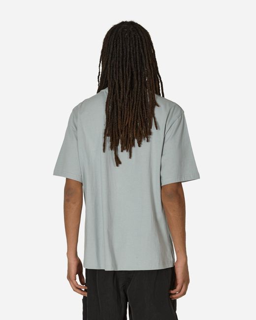 UNAFFECTED Gray Contrast Mesh Panel T-shirt Misty for men