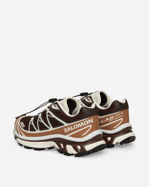 Salomon White Xt-6 Sneakers Black Coffee / Burro / Bitter Chocolate for men