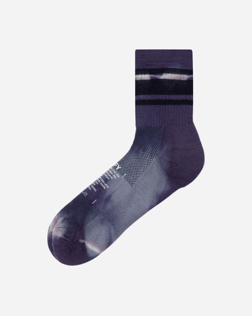 Satisfy Blue Merino Tube Socks Deep Lilac for men
