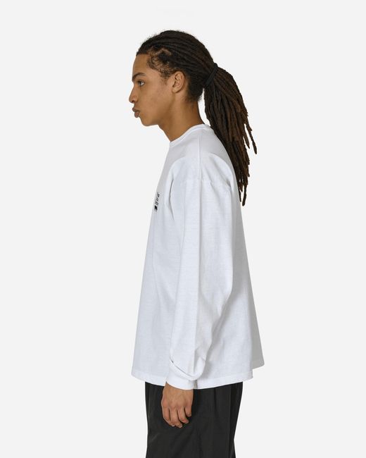 (w)taps White Obj 03 Longsleeve T-Shirt for men