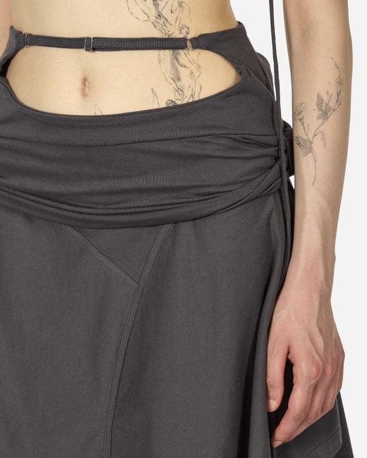 Toile Studios Black System Midi Skirt Charcoal