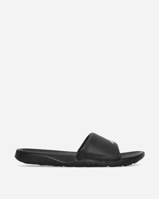 Mens black top jordan slides