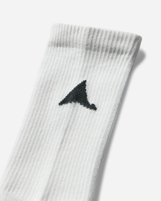 Roa White Logo Biofil Socks Dark for men