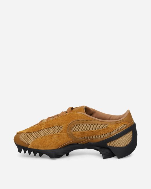 PUMA Brown Beisser Waxed Sneakers Aged Copper / Authentic Gold for men