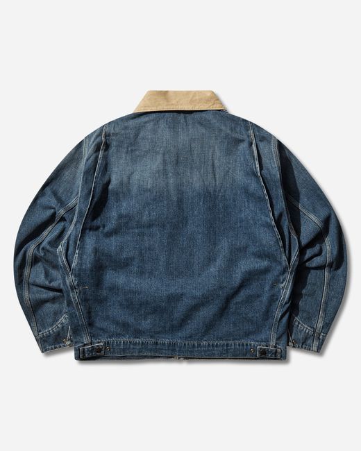 Carhartt Men S Og Detroit Jacket Blue / Dusty H Brown for men
