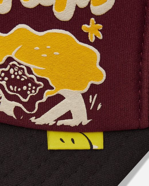 Kapital Red Th.d.d. Track Cap Burgundy / Black for men