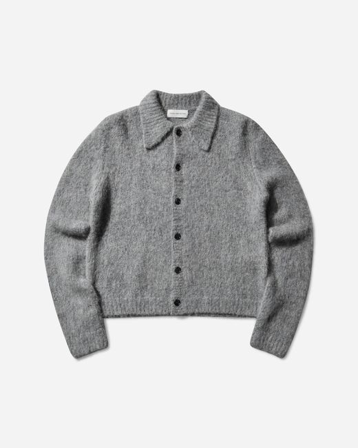 Dries Van Noten Gray Men S Cropped Wool Cardigan Mid for men