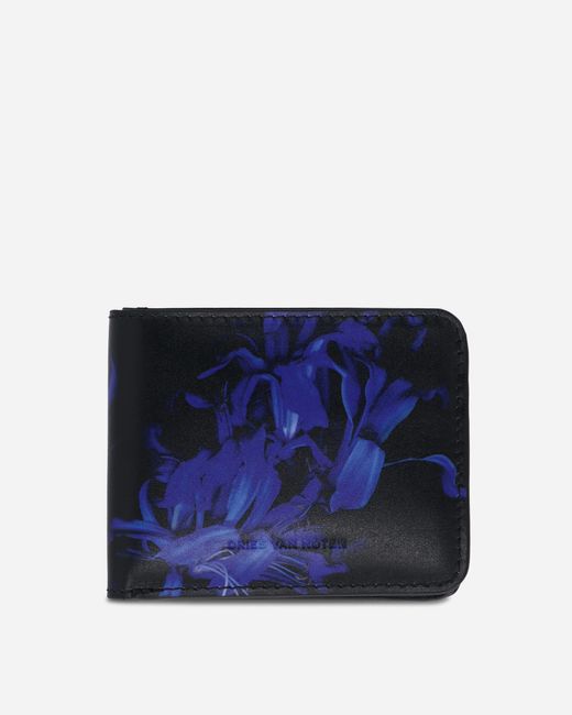 Dries Van Noten Blue Leather Wallet for men