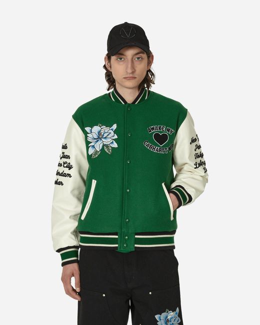 AWAKE NY Carhartt Wip Teddy Jacket Dark in Green for Men | Lyst