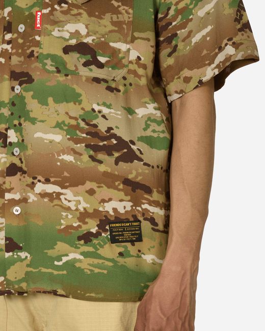 Fuct Green Workwear Shirt Camouflage for men