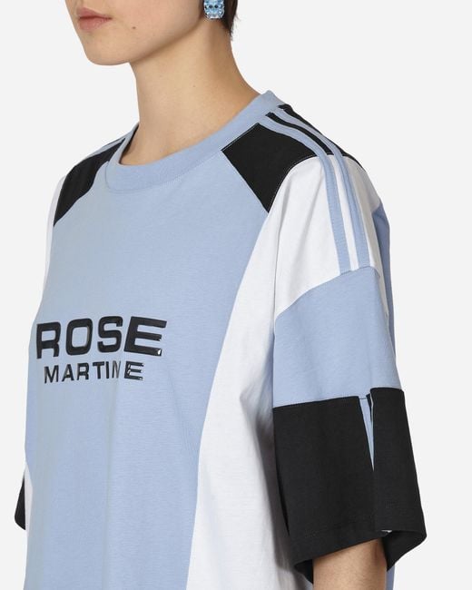 Martine Rose Blue Oversized Panelled T-shirt