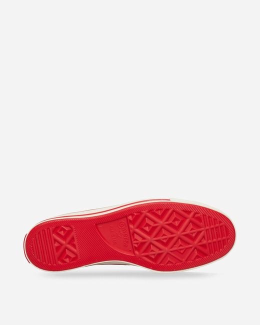Converse Red Shai Chuck 70 Nubuck Leather Sneakers University for men