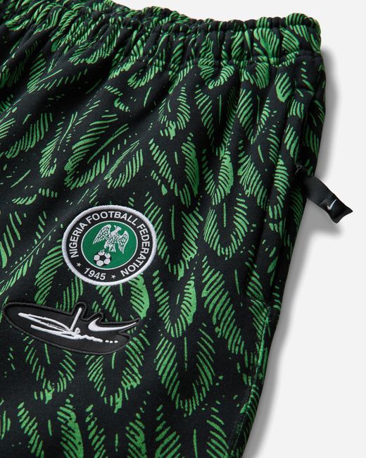 Nike Green Nigeria X Slawn Fleece Pants Poison for men