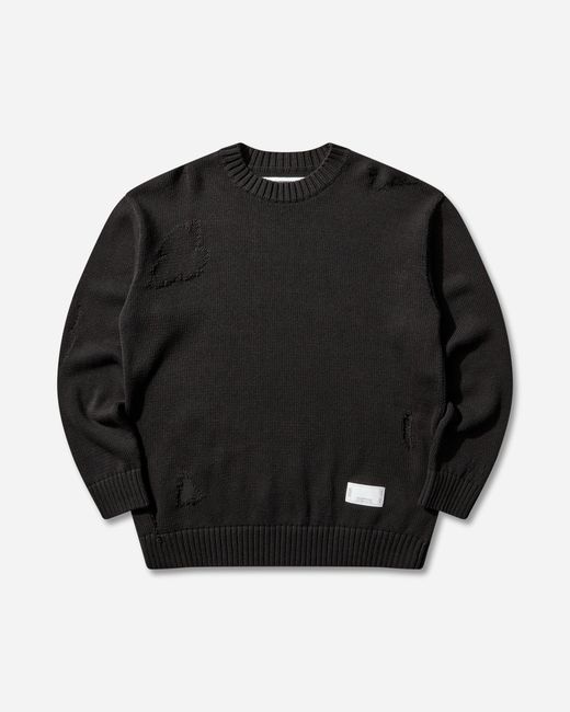 Neighborhood Black Savage Crewneck Sweater for men