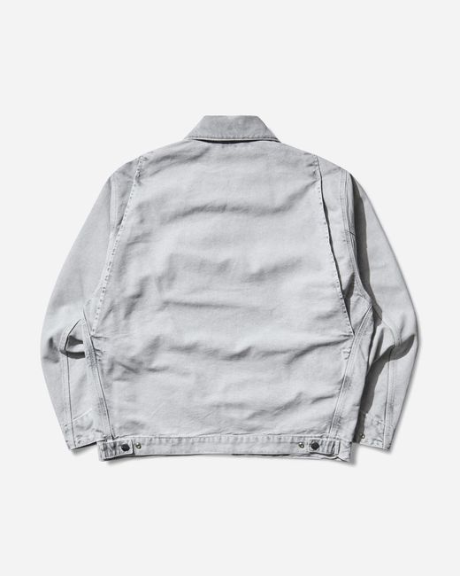 Carhartt Gray Men S Og Detroit Jacket (chalk Wash) for men
