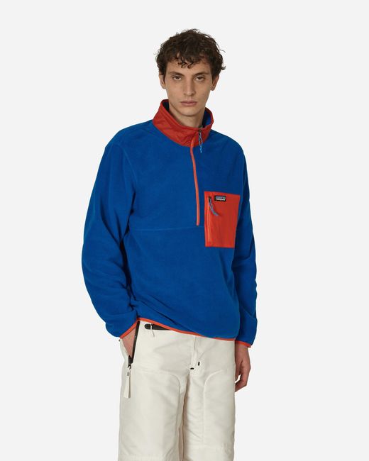 Patagonia Blue Microdini Half Zip Sweatshirt Endless for men