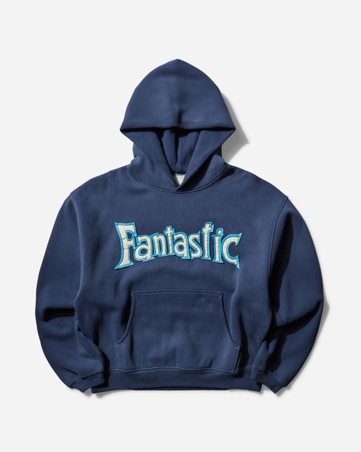 ERL Blue Fantastic Hoodie for men